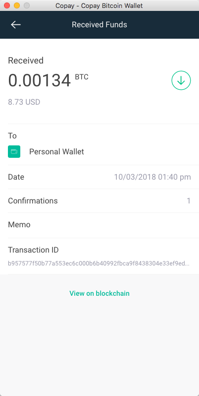 Receiving RBF Transaction - Transaction details do not show that the transaction was RBF enabled.
